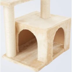 Frisco 28-in Faux Fur Cat Tree & Condo -Chewy 128073 PT4. AC SS1800 V1584452713