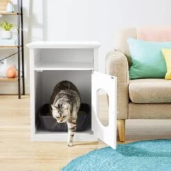 Frisco Decorative Side Table Cat Litter Box Cover 15 Frisco Decorative Side Table Cat Litter Box Cover -Chewy 156786 PT6. AC SS1800 V1570480099