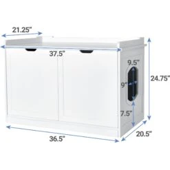 Frisco Decorative Bench Cat Litter Box Cover -Chewy 156788 PT3. AC SS1800 V1570480071