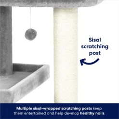 Frisco 42-in Heavy Duty Faux Fur Cat Tree & Condo 12 Frisco 42-in Heavy Duty Faux Fur Cat Tree & Condo -Chewy 169398 PT3. AC SS1800 V1667228362