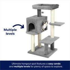 Frisco 48-in Heavy Duty Faux Fur Cat Tree & Condo 9 Frisco 48-in Heavy Duty Faux Fur Cat Tree & Condo -Chewy 169399 PT2. AC SS1800 V1667228270