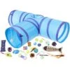 Frisco Plush, Teaser, Ball & Tri-Tunnel Variety Pack Cat Toy With Catnip, 20 Count