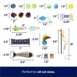 Frisco Plush, Teaser, Ball & Tri-Tunnel Variety Pack Cat Toy With Catnip, 20 Count 9 Frisco Plush, Teaser, Ball & Tri-Tunnel Variety Pack Cat Toy With Catnip, 20 Count -Chewy 178161 PT2. AC SS1800 V1676413725