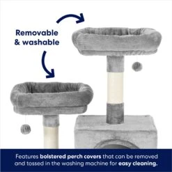 Frisco 61-in Faux Fur Cat Tree & Condo 10 Frisco 61-in Faux Fur Cat Tree & Condo -Chewy 180395 PT2. AC SS1800 V1667228731