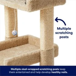 Frisco 32-in Real Carpet Wooden Cat Tree With Toy 10 Frisco 32-in Real Carpet Wooden Cat Tree With Toy -Chewy 208920 PT3. AC SS1800 V1667228600