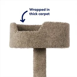 Frisco 65-in Real Carpet Wooden Cat Tree -Chewy 208934 PT2. AC SS1800 V1667229260