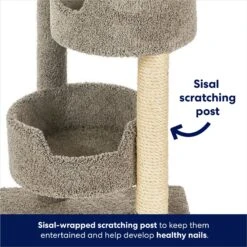 Frisco 65-in Real Carpet Wooden Cat Tree -Chewy 208934 PT3. AC SS1800 V1667227201