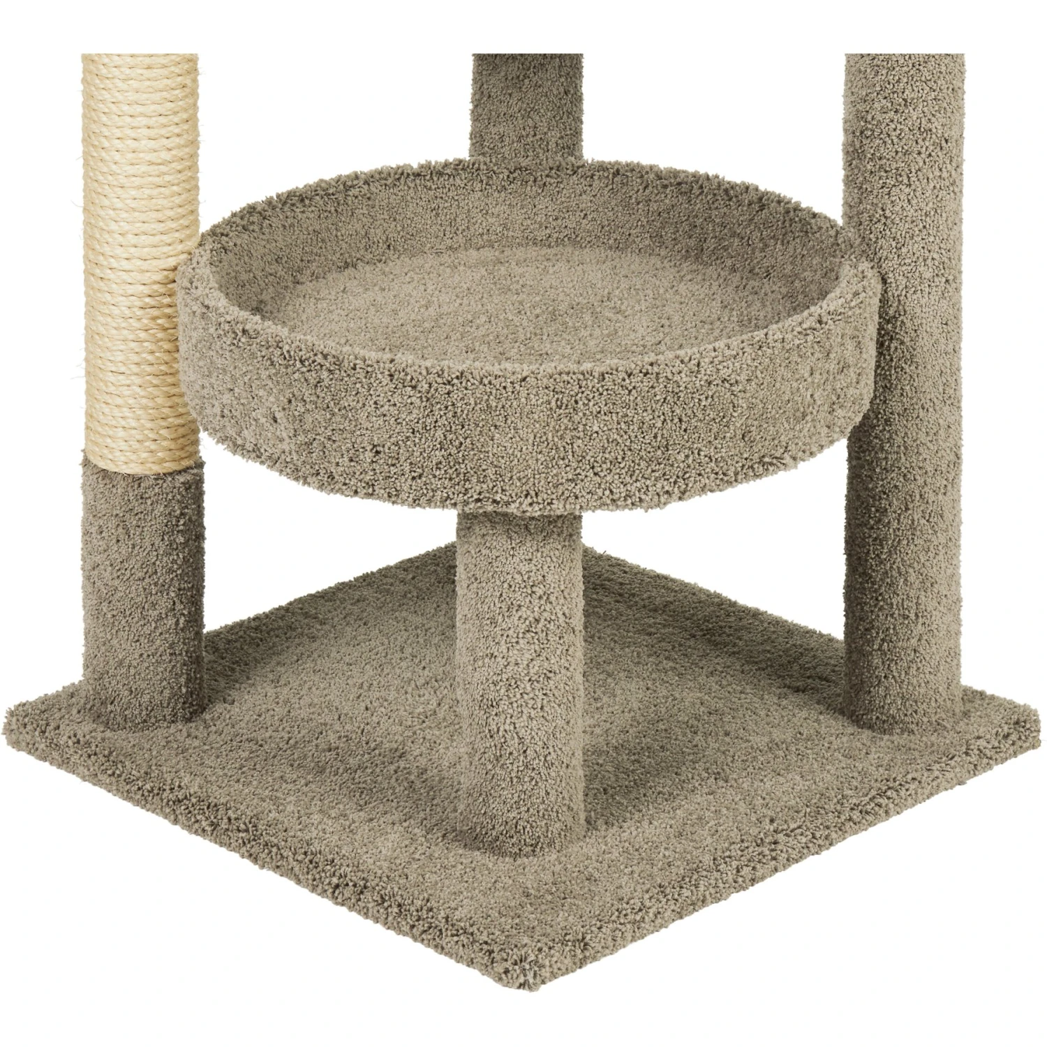 Frisco 65-in Real Carpet Scratch And Lounge Cat Tree 7 Frisco 65-in Real Carpet Scratch And Lounge Cat Tree - Image 5
