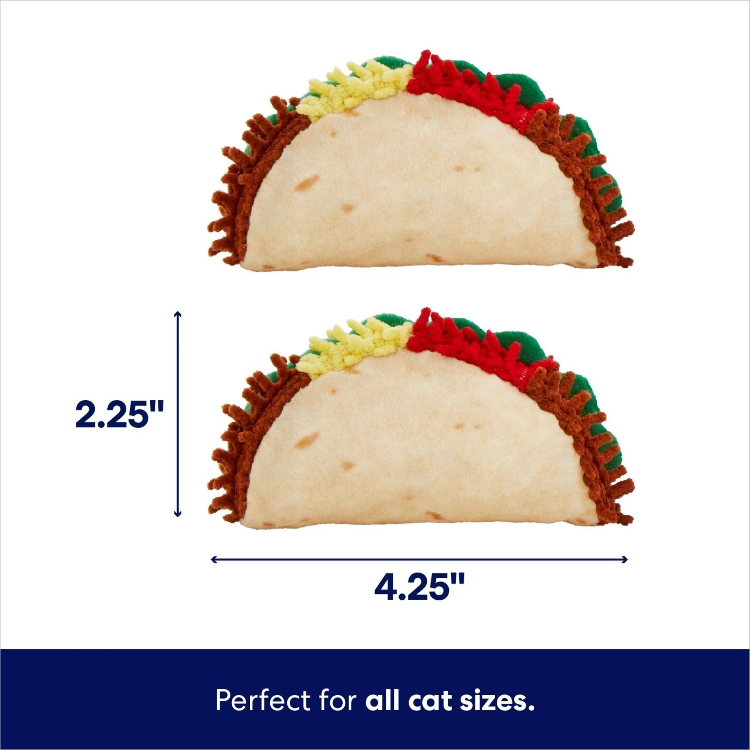 Frisco Taco Plush Cat Toy With Catnip 4 Frisco Taco Plush Cat Toy With Catnip - Image 2