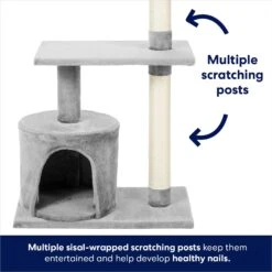 Frisco 38-in Cat Tree With Condo, Top Perch & Toy -Chewy 214377 PT3. AC SS1800 V1667227088