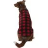 Frisco Ultra Lightweight Plaid Dog & Cat Fleece Vest