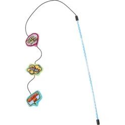 Frisco Retro Plush Comic Book Bubble Teaser Cat Toy With Catnip