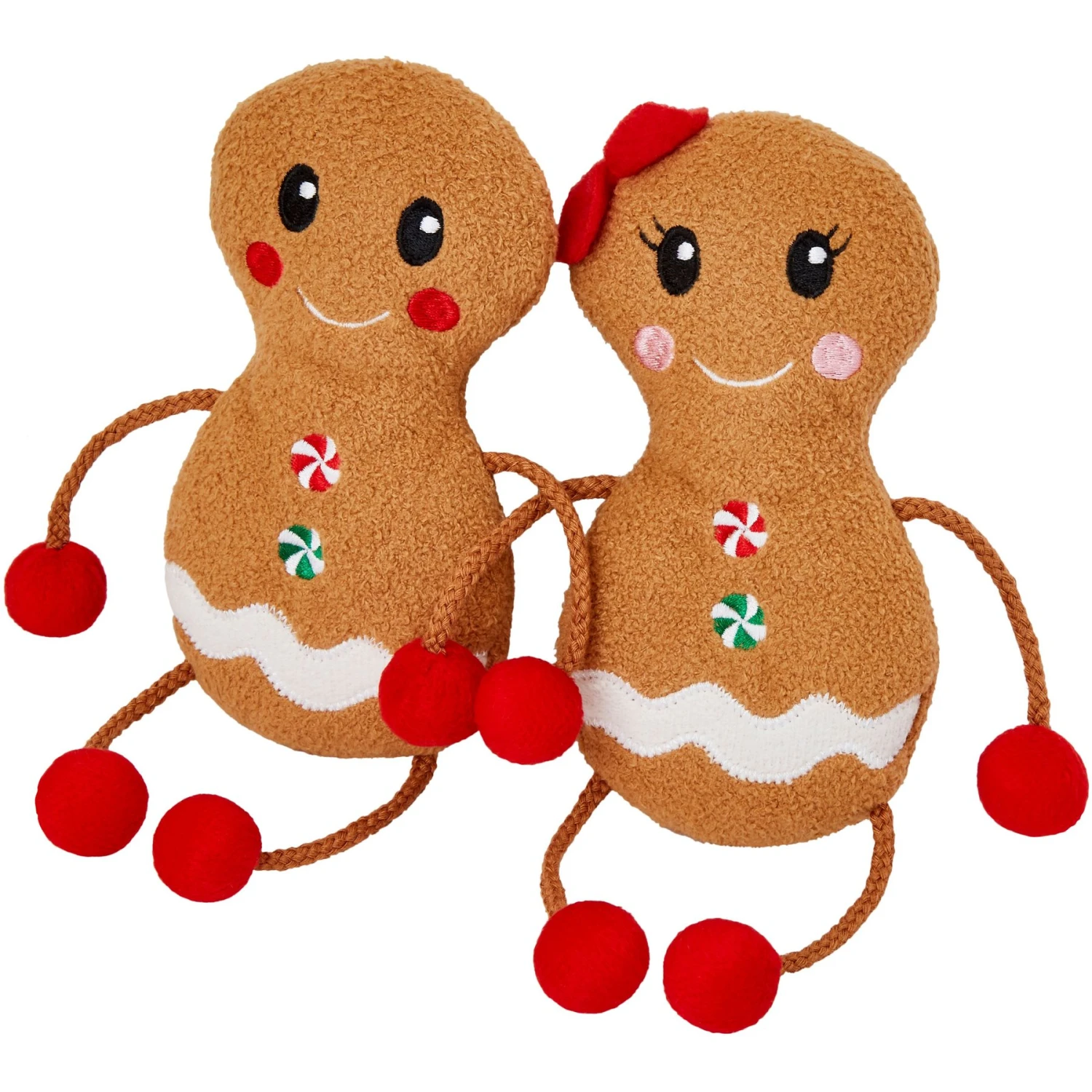 Frisco Holiday Gingerbread Pals Plush Kicker Cat Toy With Catnip, 2 Count 2 Frisco Holiday Gingerbread Pals Plush Kicker Cat Toy With Catnip, 2 Count