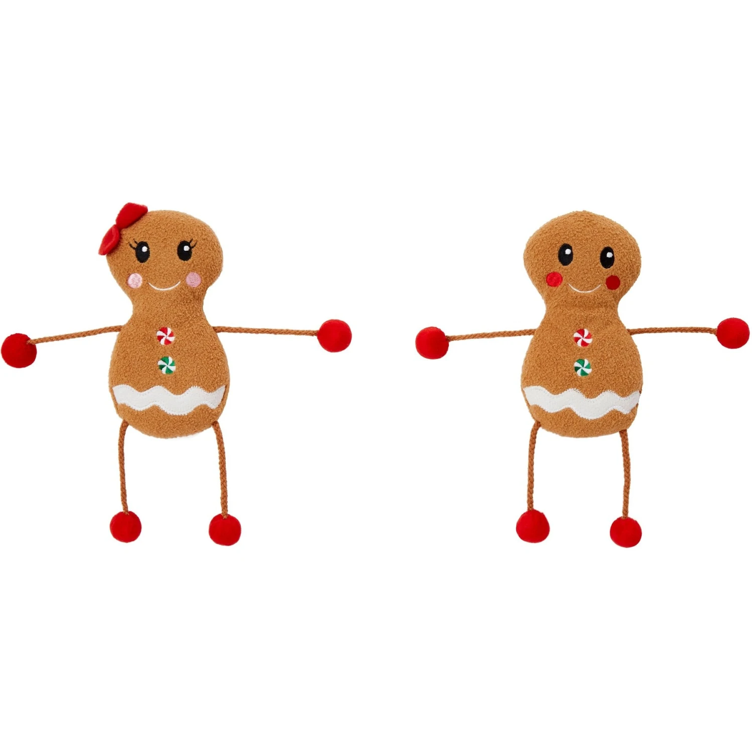 Frisco Holiday Gingerbread Pals Plush Kicker Cat Toy With Catnip, 2 Count 5 Frisco Holiday Gingerbread Pals Plush Kicker Cat Toy With Catnip, 2 Count - Image 4