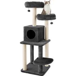 Frisco 55-in Faux Fur Cat Tree & Condo 10 Frisco 55-in Faux Fur Cat Tree & Condo -Chewy 236542 PT2. AC SS1800 V1615987418