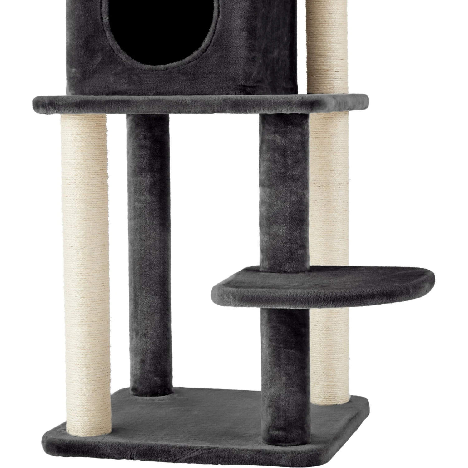 Frisco 55-in Faux Fur Cat Tree & Condo 8 Frisco 55-in Faux Fur Cat Tree & Condo - Image 6