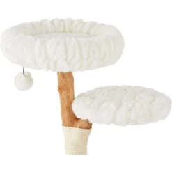 Frisco Natural Wood Modern Cat Tree With Toy, Ivory, Medium 11 Frisco Natural Wood Modern Cat Tree With Toy, Ivory, Medium -Chewy 236561 PT3. AC SS1800 V1615987381