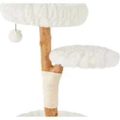 Frisco Natural Wood Modern Cat Tree With Toy, Ivory, Medium 12 Frisco Natural Wood Modern Cat Tree With Toy, Ivory, Medium -Chewy 236561 PT4. AC SS1800 V1615987366