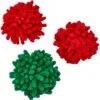 Frisco Holiday Moppy Ball Cat Toy With Catnip, 3 Count