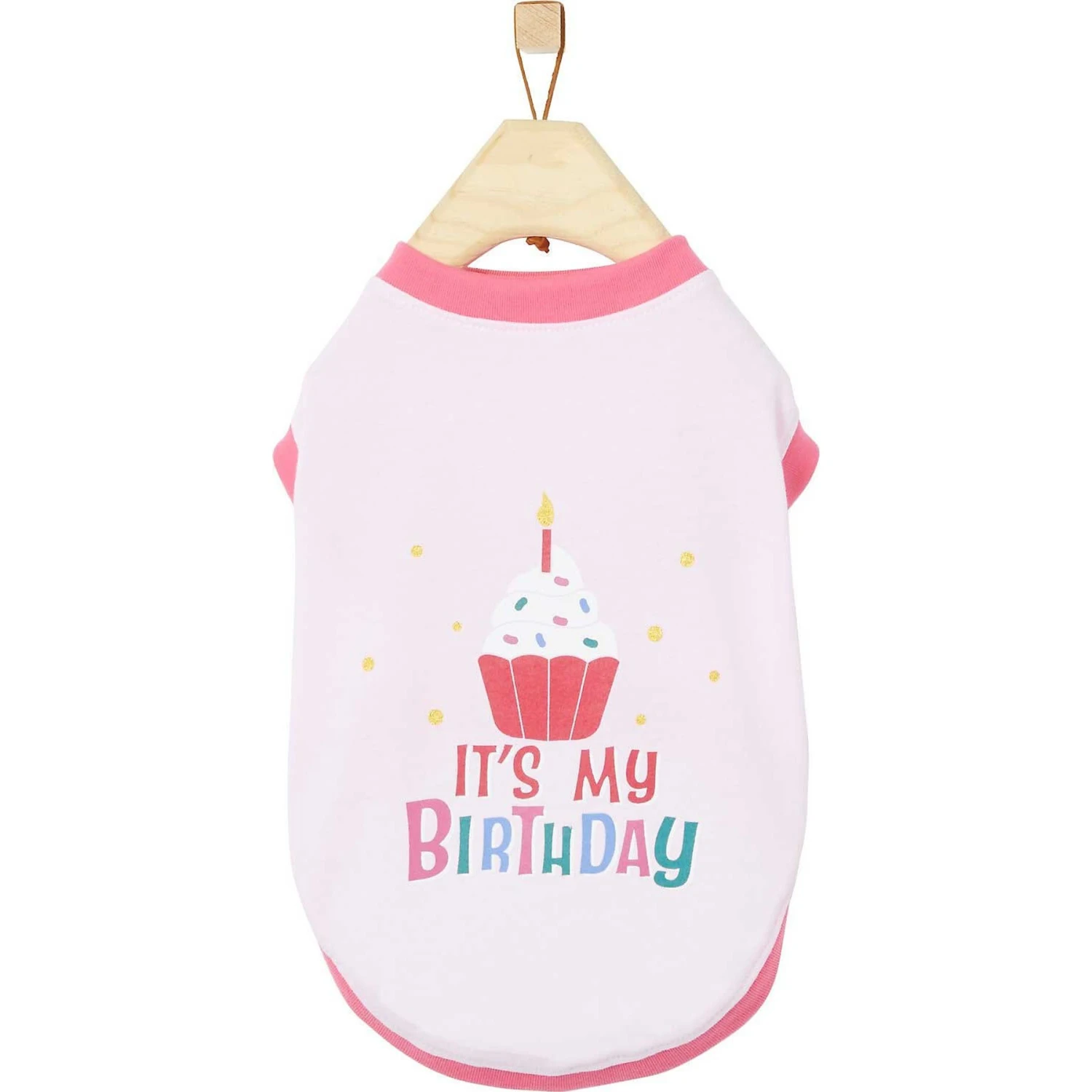 Frisco It's My Birthday Dog & Cat T-Shirt, Pink 3 Frisco It's My Birthday Dog & Cat T-Shirt, Pink