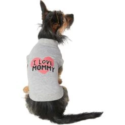 Frisco I Love Mommy Dog & Cat T-Shirt, Gray -Chewy 249278 PT2. AC SS1800 V1624600070