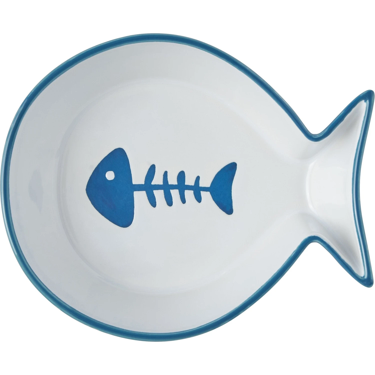 Frisco Fish Shaped Non-skid Ceramic Cat Bowl 6 Frisco Fish Shaped Non-skid Ceramic Cat Bowl - Image 4