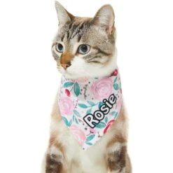 Frisco Watercolor Roses Personalized Dog & Cat Bandana 17 Frisco Watercolor Roses Personalized Dog & Cat Bandana -Chewy 267531 PT6. AC SS1800 V1632421576