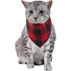 Red Buffalo Plaid Dog & Cat Bandana -Chewy 267899 PT3. AC SS1800 V1637727460