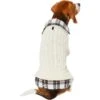 Frisco Cream Cable Knit Dog & Cat Sweater, White/Red Plaid 2 Frisco Cream Cable Knit Dog & Cat Sweater, White/Red Plaid -Chewy 268057 MAIN. AC SS1800 V1628629892