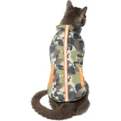 Frisco Mediumweight Camo Print Insulated Dog & Cat Zippered Coat, Green 10 Frisco Mediumweight Camo Print Insulated Dog & Cat Zippered Coat, Green -Chewy 268295 PT2. AC SS1800 V1628741254