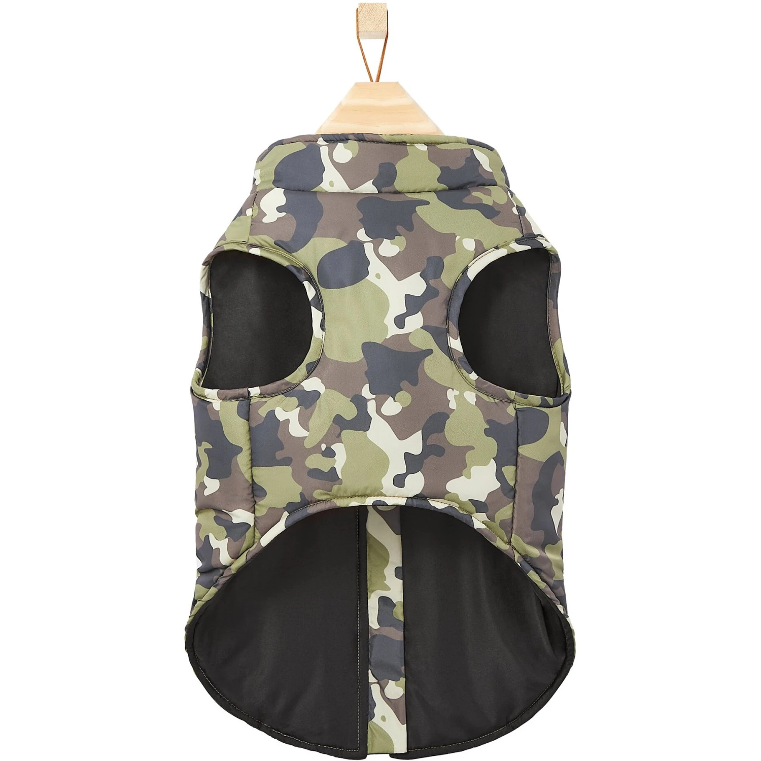 Frisco Mediumweight Camo Print Insulated Dog & Cat Zippered Coat, Green 7 Frisco Mediumweight Camo Print Insulated Dog & Cat Zippered Coat, Green - Image 5