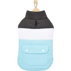 Frisco Mediumweight Colorblock Insulated Dog & Cat Puffer Coat With Pocket, Blue 12 Frisco Mediumweight Colorblock Insulated Dog & Cat Puffer Coat With Pocket, Blue -Chewy 268311 PT4. AC SS1800 V1628826737