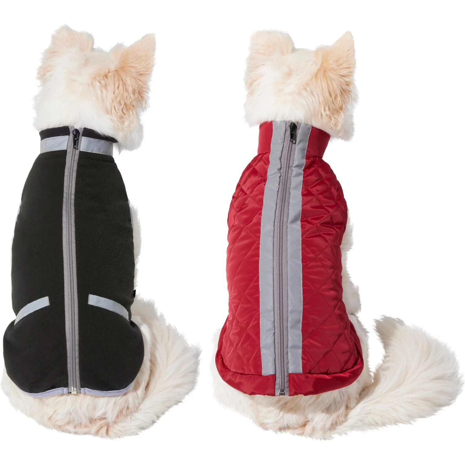 Frisco Mediumweight Reflective 2-in-1 Dog & Cat Fleece Coat 3 Frisco Mediumweight Reflective 2-in-1 Dog & Cat Fleece Coat