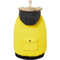 Frisco Heavyweight Anchorage Insulated Dog & Cat Parka, Yellow/Black 12 Frisco Heavyweight Anchorage Insulated Dog & Cat Parka, Yellow/Black -Chewy 268397 PT4. AC SS1800 V1628792817