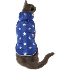 Frisco Mediumweight Metallic Star Print Insulated Dog & Cat Parka, Navy 11 Frisco Mediumweight Metallic Star Print Insulated Dog & Cat Parka, Navy -Chewy 268413 PT2. AC SS1800 V1628797317