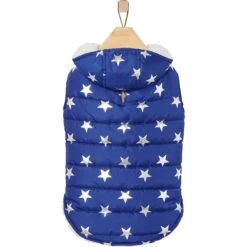 Frisco Mediumweight Metallic Star Print Insulated Dog & Cat Parka, Navy 12 Frisco Mediumweight Metallic Star Print Insulated Dog & Cat Parka, Navy -Chewy 268413 PT4. AC SS1800 V1628824388