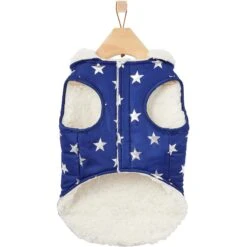 Frisco Mediumweight Metallic Star Print Insulated Dog & Cat Parka, Navy 13 Frisco Mediumweight Metallic Star Print Insulated Dog & Cat Parka, Navy -Chewy 268413 PT5. AC SS1800 V1628821999