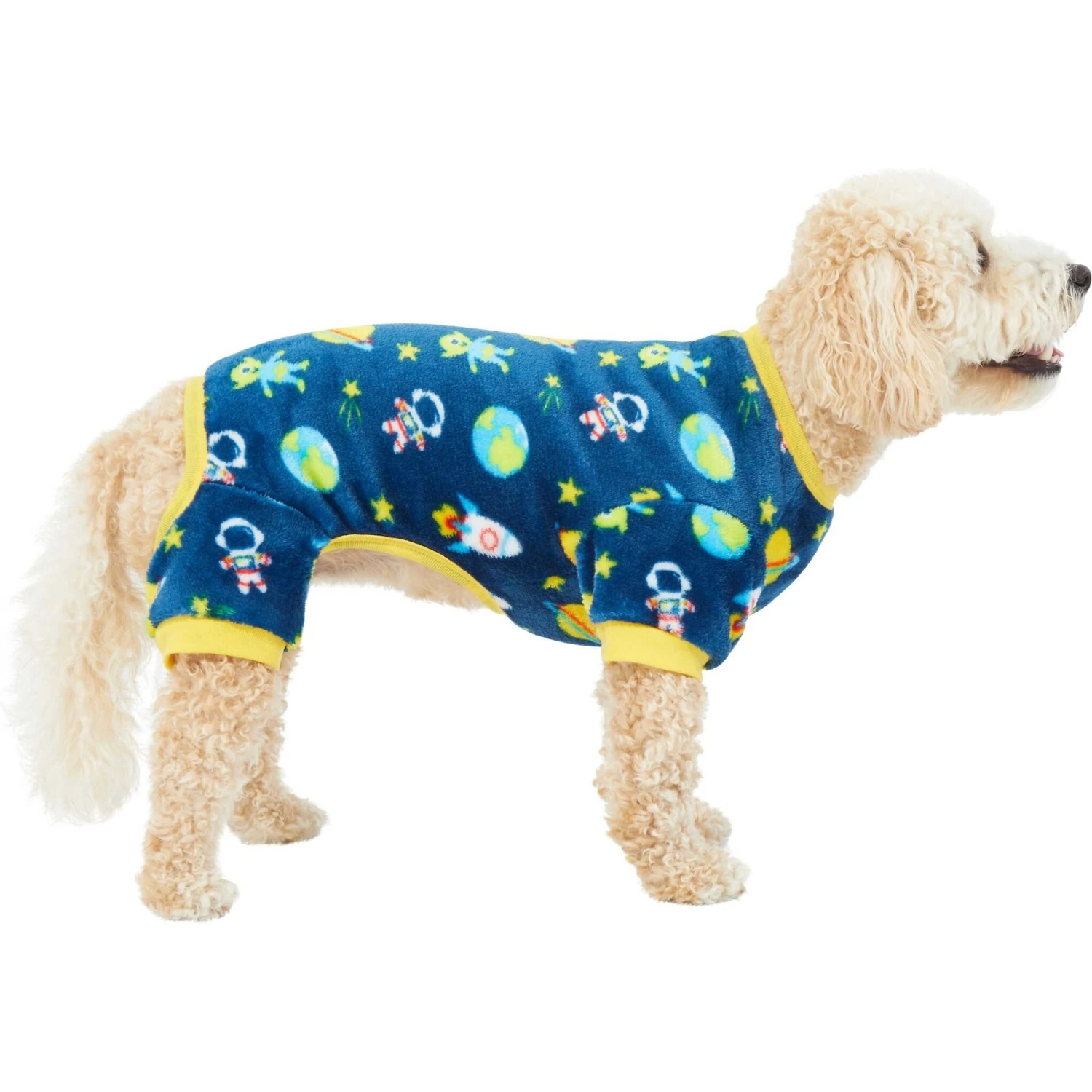 Frisco Dog & Cat Cozy Plush Fleece PJs, Outer Space 5 Frisco Dog & Cat Cozy Plush Fleece PJs, Outer Space - Image 3
