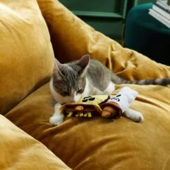 Frisco Halloween Fiesta Ghost & Taco Plush Cat Toy With Catnip, 2 Count 8 Frisco Halloween Fiesta Ghost & Taco Plush Cat Toy With Catnip, 2 Count -Chewy 270319 PT3. AC SS1800 V1624824867