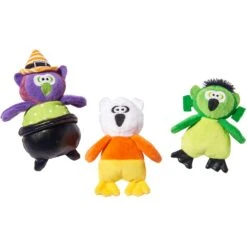 Front Page 33 Frisco Halloween Owls Plush Cat Toy With Catnip, 3 Count