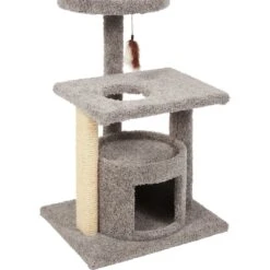 Frisco 37-in Real Carpet Cat Tree With Condo, Grey 9 Frisco 37-in Real Carpet Cat Tree With Condo, Grey -Chewy 282755 PT4. AC SS1800 V1621949342