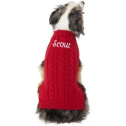 Frisco Personalized Dog & Cat Cable Knitted Sweater -Chewy 285168 PT2. AC SS1800 V1628776600