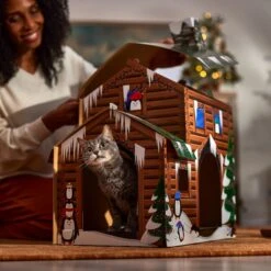 Frisco Holiday Log Cabin Cardboard Cat House 11 Frisco Holiday Log Cabin Cardboard Cat House -Chewy 287287 PT3. AC SS1800 V1695043546