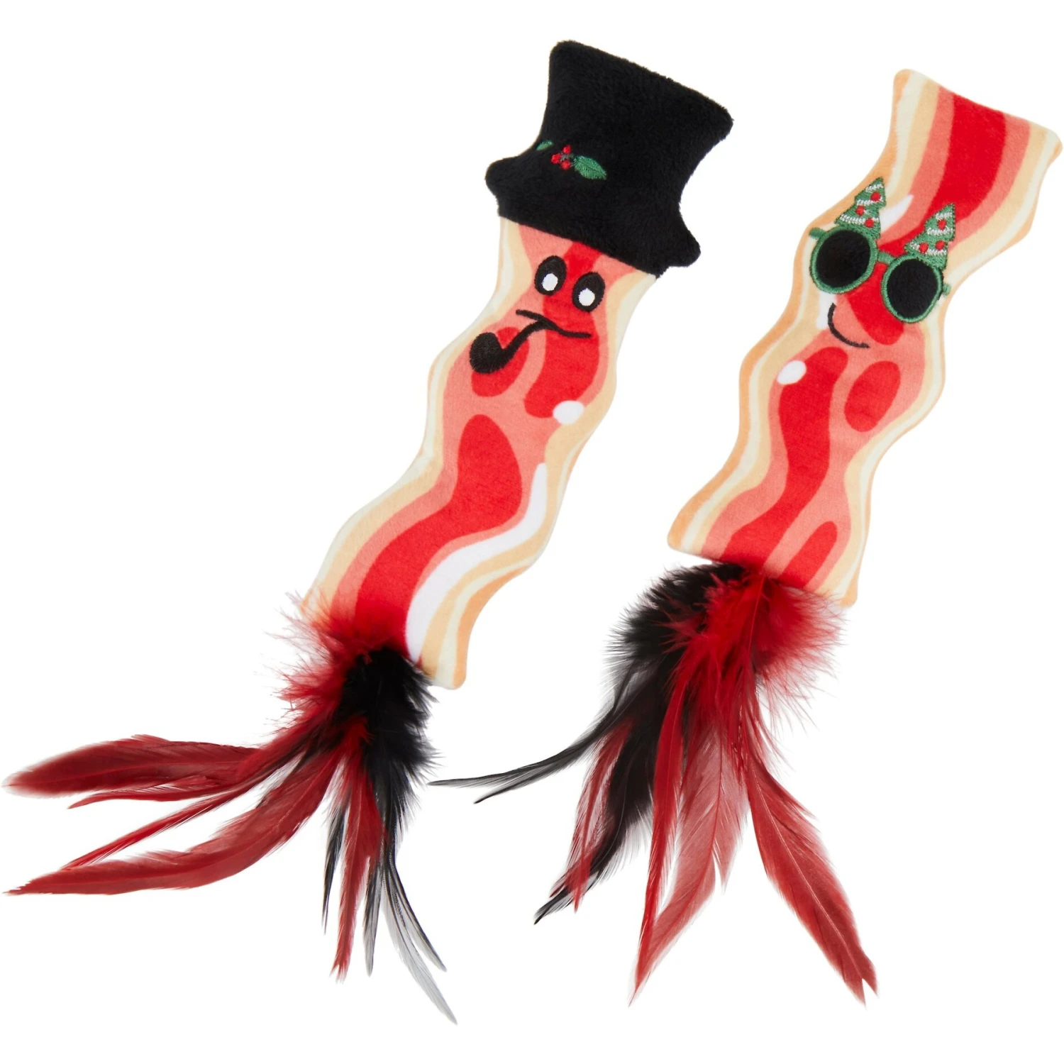 Frisco Holiday Bacon Plush Cat Toy With Catnip, 2 Count 3 Frisco Holiday Bacon Plush Cat Toy With Catnip, 2 Count