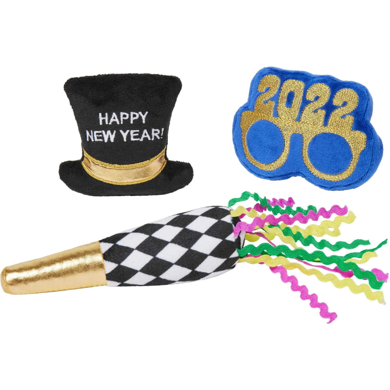 Frisco New Years Necessities Plush Cat Toy With Catnip 3 Frisco New Years Necessities Plush Cat Toy With Catnip