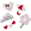 Frisco It's Raining Love Plush Cat Toy With Catnip, 4 Count 1 Frisco It's Raining Love Plush Cat Toy With Catnip, 4 Count -Chewy 298968 MAIN. AC SS1800 V1637693975