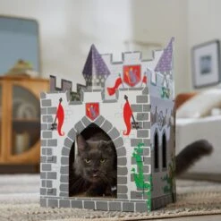 Frisco Castle Cardboard Cat House, 2-Story 12 Frisco Castle Cardboard Cat House, 2-Story -Chewy 308822 PT4. AC SS1800 V1688677261