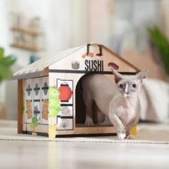 Frisco Sushi Shop Cardboard Cat House 10 Frisco Sushi Shop Cardboard Cat House -Chewy 308827 PT3. AC SS1800 V1676566490