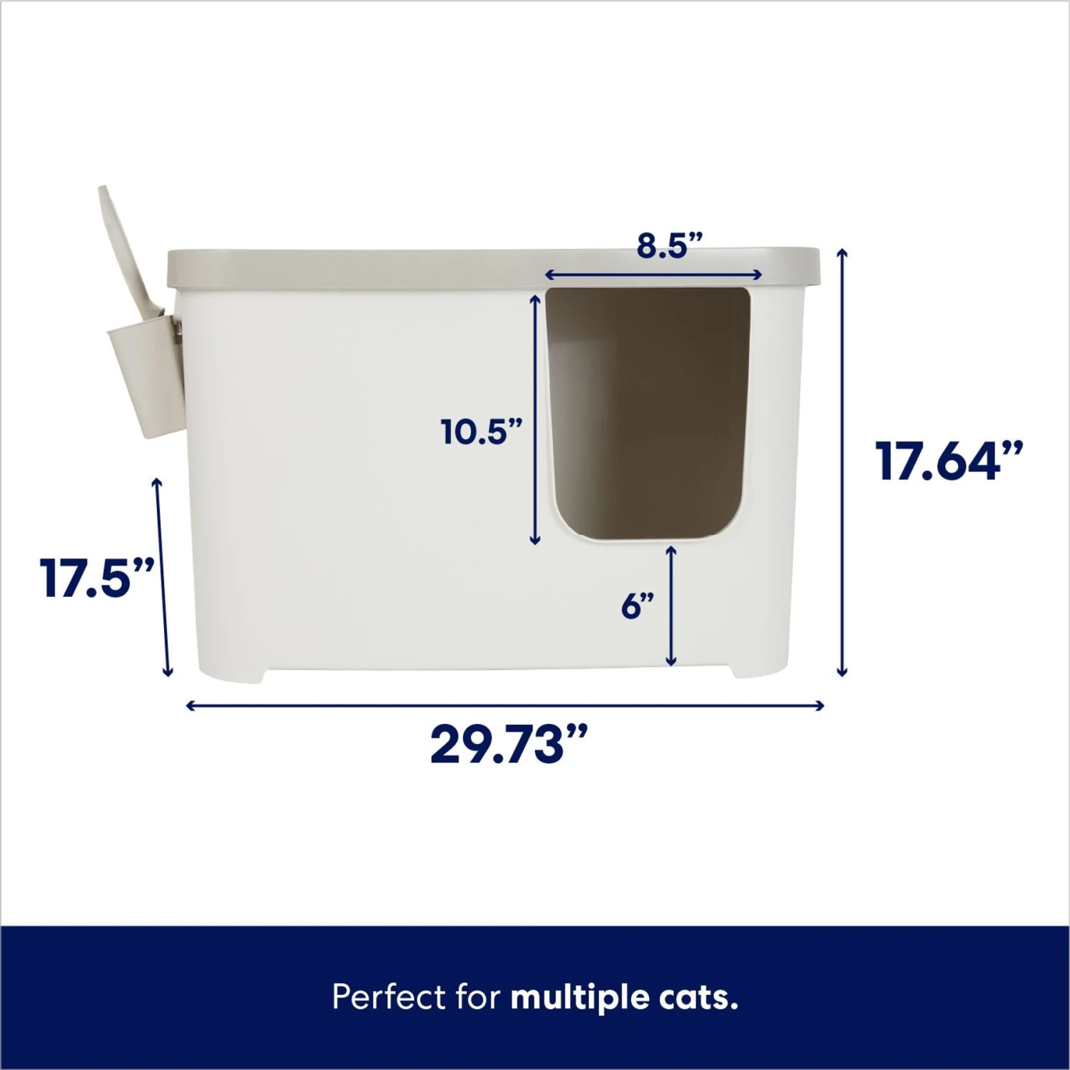 Frisco Multi-Function Covered Cat Litter Box, Jumbo 4 Frisco Multi-Function Covered Cat Litter Box, Jumbo - Image 2