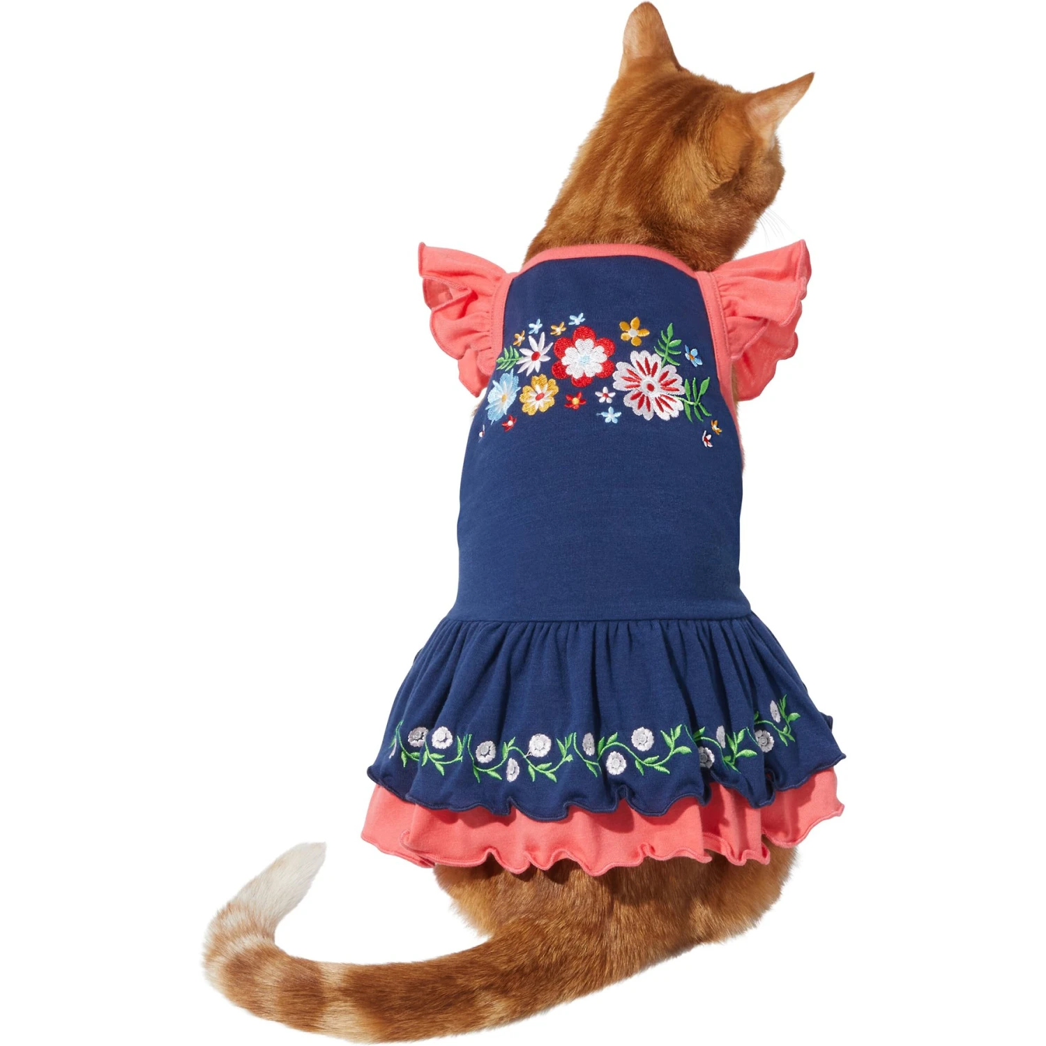 Frisco Embroidered Floral Dog & Cat Dress 5 Frisco Embroidered Floral Dog & Cat Dress - Image 3